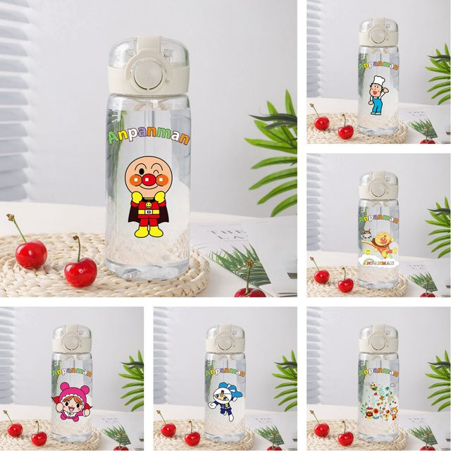 Bandai Anpanman Freizeitbecher, Tragbarer Transparenter Strohhalmbecher, Plastik-Wasserbecher - Bild 1