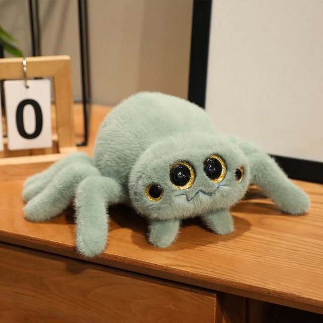 Yiran toy Kawaii Cartoon Anime Wald Spinne, Plüschtier, Grün - Bild 1