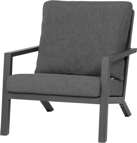 SIENA GARDEN Sessel 1-Sitzer in Anthrazit Grau B/T/H: 79 x 91 x 81 cm - Bild 1