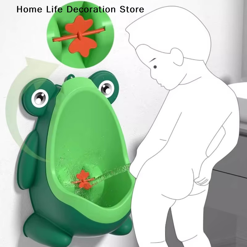 Frosch-Urinal-Trainer für Jungen mit Zielvorrichtung in Grün, Steh-Urinal für Kleinkinder - Bild 4
