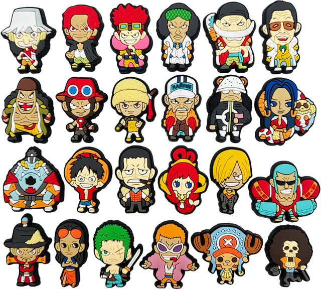 Bandai Anime-Schuh-Charms-Set, 24-teilig - Bild 1