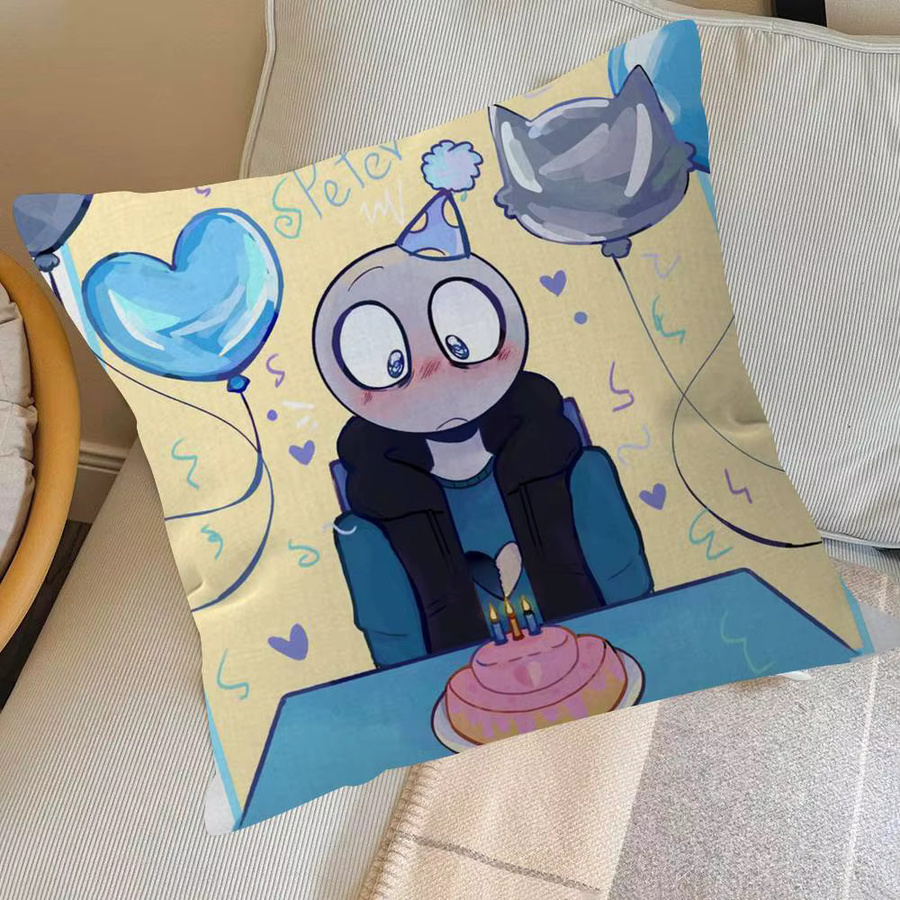Bilibili Anime Kissenbezug Peter Y-Your B-Boyfriend Club Bar Vintage Design, B/B/B: 45 x 45 x 0 cm, Mehrfarbig - Bild 6