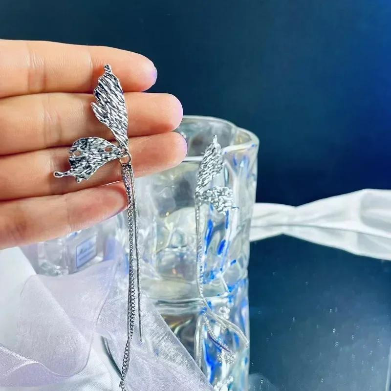 Ohrringe Schmetterling, Silber, Damen - Bild 3