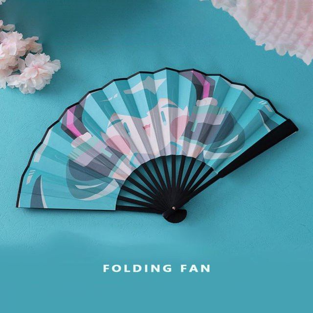 Bandai Kawaii Hatsune Miku Faltfächer, Anime-Druck Papierfächer - Bild 1