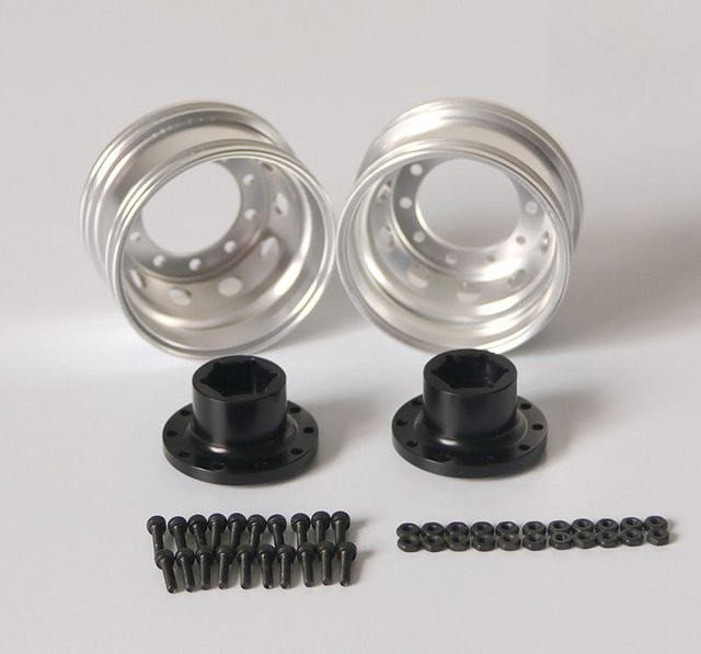 Tamiya Radnabe, Metallsimulation, Maßstab 1:14, 2 Stück - Bild 1