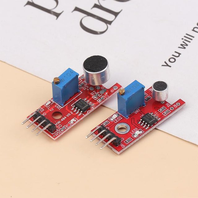 KY-038 Sound Erkennung Modul Mikrofon Stimme Sound Sensor mit digitalem Ausgang für Arduino DIY, Rot - Bild 1