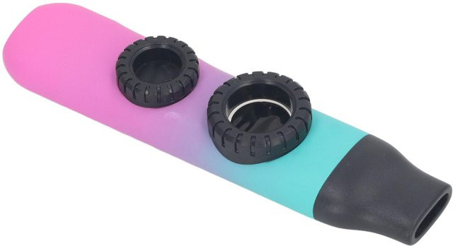 CosyHome Kazoo Instrument, Doppelflötenloch, Einstellbarer Ton, mit Membranersatz, Mundstück, pink - Bild 1