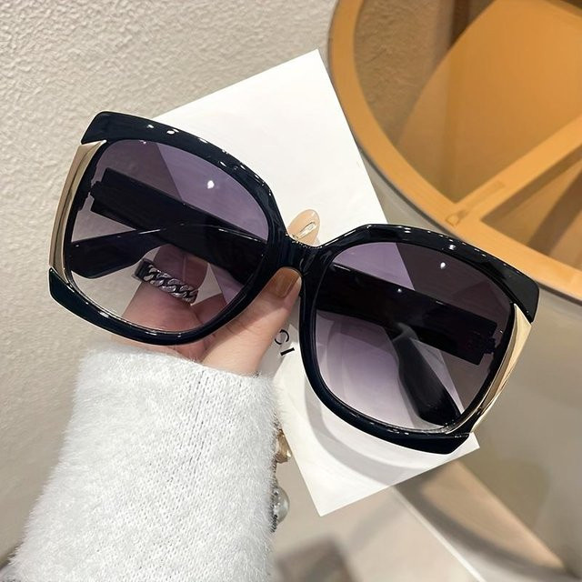 Yiran Sonnenbrille, quadratisch, Damen, Vollrand, Kunststoff, schwarz - Bild 1