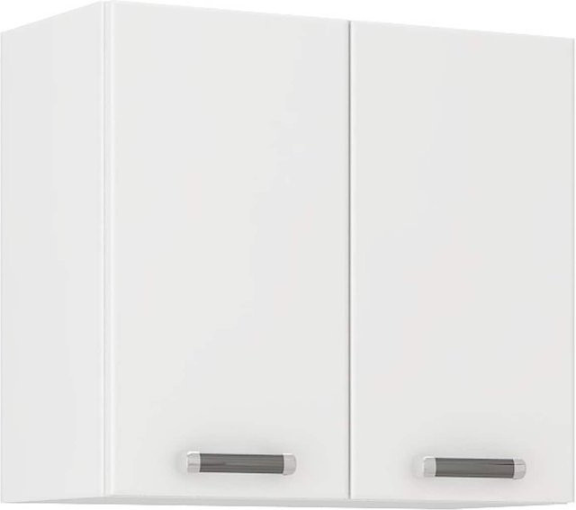 Küchen Hängeschrank Omega 240 Schwarz Weiss mit Einlegeboden und Scharniertüren Breite: 60 cm - Bild 1