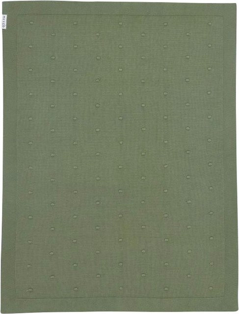 Meyco Baby Babydecke Mini Knots in Grün aus Baumwolle, B/B: 75 x 100 cm, 1.0 TOG - Bild 1