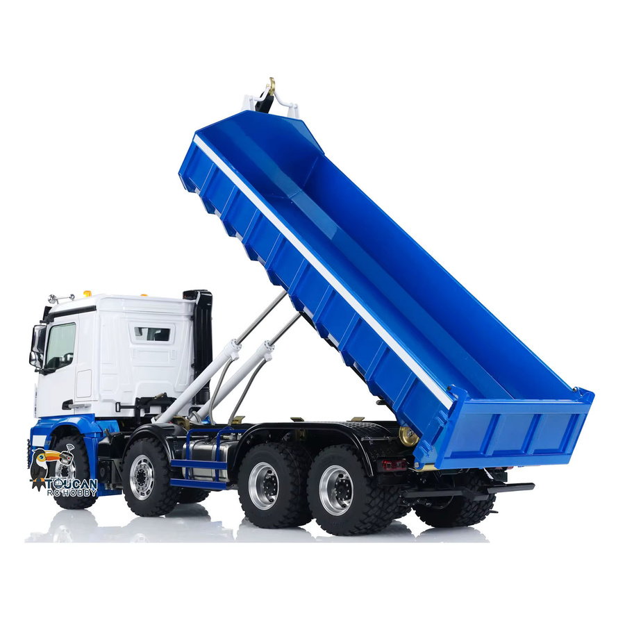 LESU 8x8 RC Hydraulischer Kipplaster, Roll-Off-Dumper, 1:14, Metall, mit Licht und Sound - Bild 1
