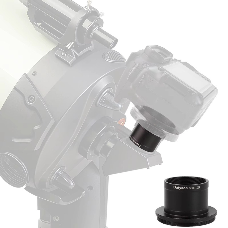 Datyson T2 auf 1,25 Zoll Teleskop-Kameraadapter M42x0,75 Astrofotografie T-Ring in Schwarz # 5P0012B - Bild 3