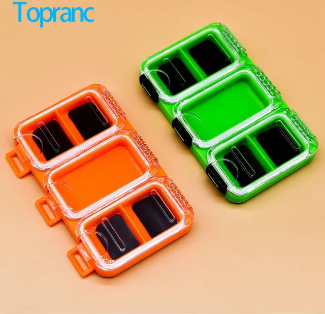 Topranc Hakenorganizer Aufbewahrungsbox aus Kunststoff, wasserdicht und selbstklebend, Orange - Bild 1