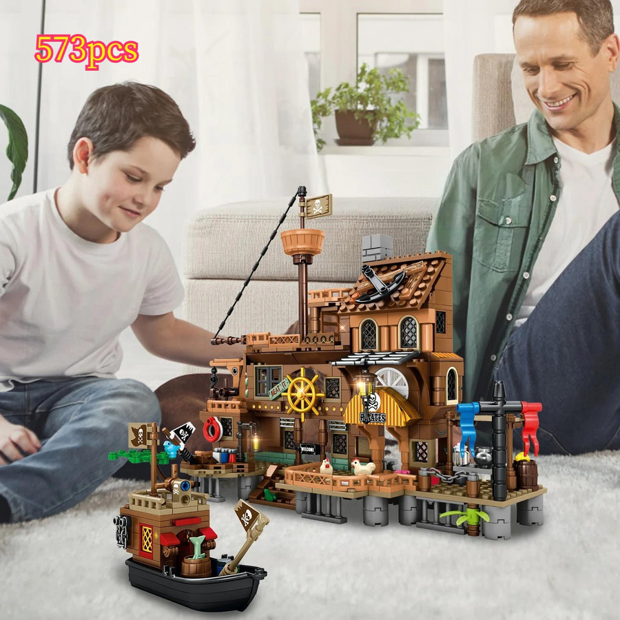 Linyi toy Pirat Schiff Bausteine Set Halloween - Bild 3