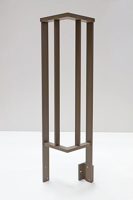 Dieda Eckset Linus in Taupe aus Aluminium, Breite: 120 cm, Tiefe: 26,65 cm - Bild 1