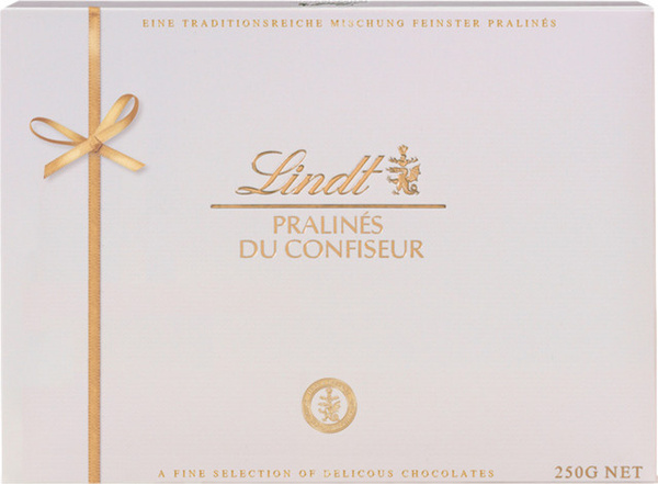 Lindt Pralinés du Confiseur Gold/Weiss Bonbonniere 348 g