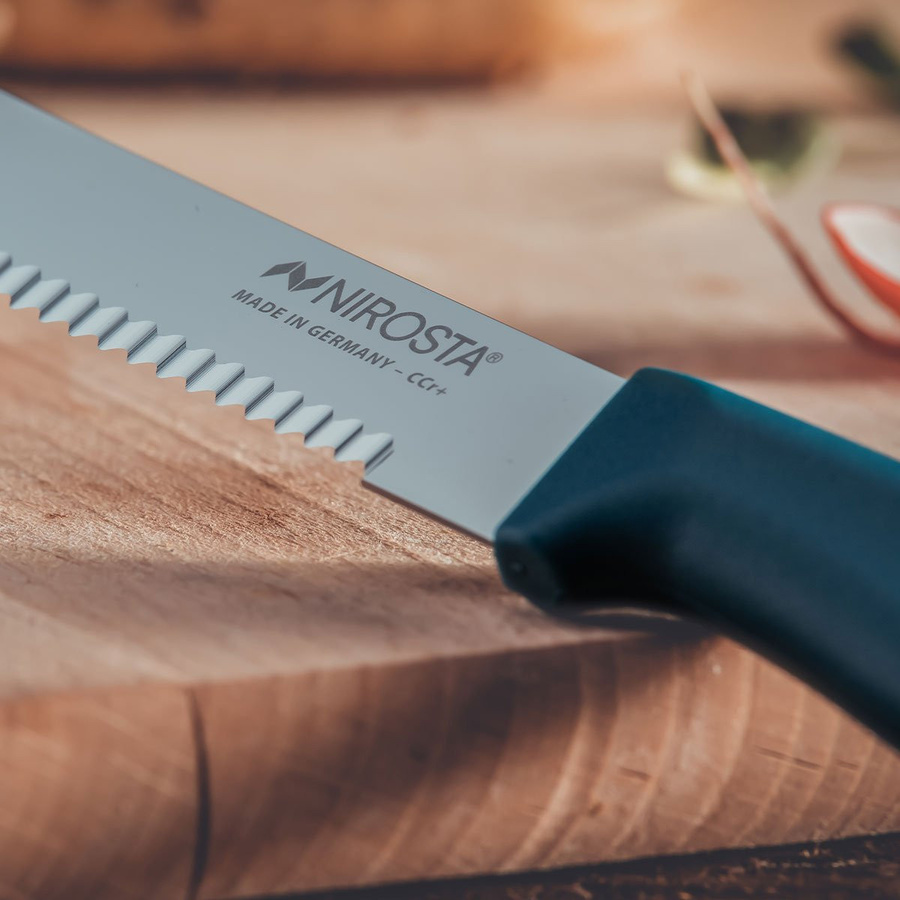 Nirosta Frühstücksmesser Elemental mit 11 cm Klinge in Blau aus Edelstahl und Kunststoff mit rutschfestem Griff - Bild 3