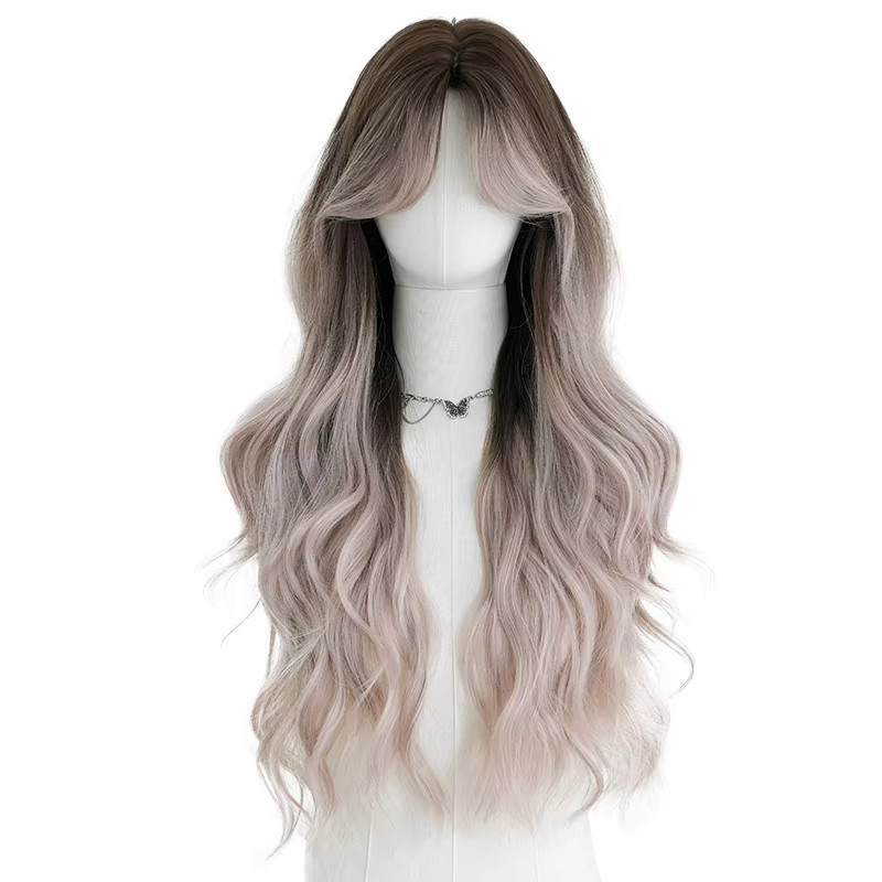 7JHH WIGS Perücke, Ombre Hellviolett, Wasserwellen, Damen - Bild 4