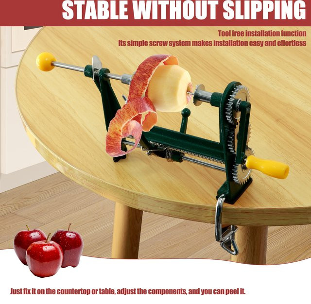 Willstar Manueller Obstschäler aus Edelstahl in Rot und Grün - Bild 1