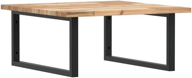 vidaXL Waschbeckenregal zur Wandmontage aus Stahl und Akazienholz in Schwarz und Braun - Bild 1