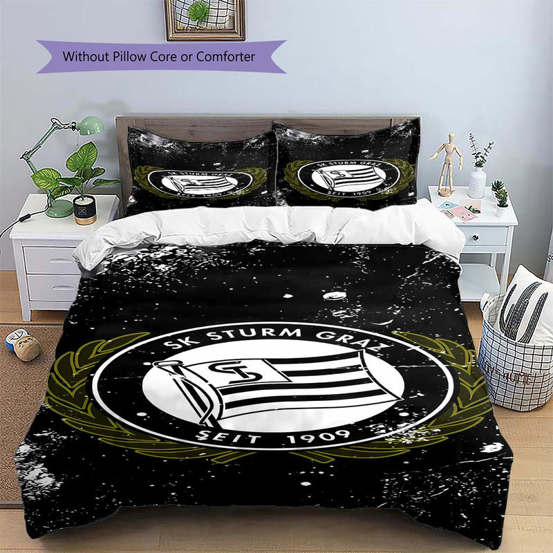 SK Sturm Graz Bettwäsche Set mit Bettbezug und 2 Kissenbezügen, B/H: 240 x 220 cm - Bild 2