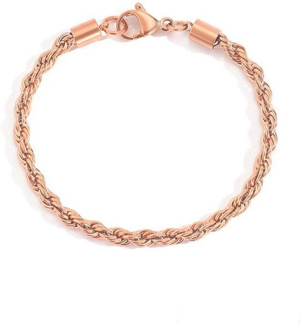 Armband Edelstahl, Gold, Damen, 3mm, 18cm - Bild 1