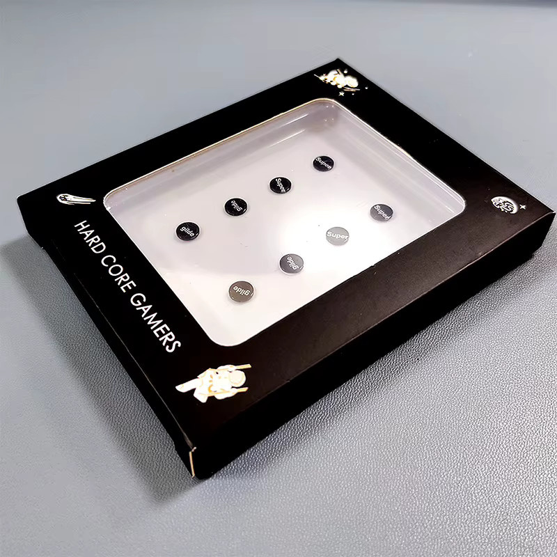 Universal DIY Glas Maus Skates Dots Aufkleber für Gaming Mäuse, transparent - Bild 4