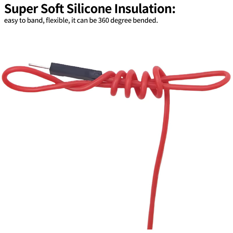 Super weiche Silikon Jumper Draht Dupont Kabel 26AWG Männlich Weiblich für DIY Arduino in Grau und Multicolour - Bild 2