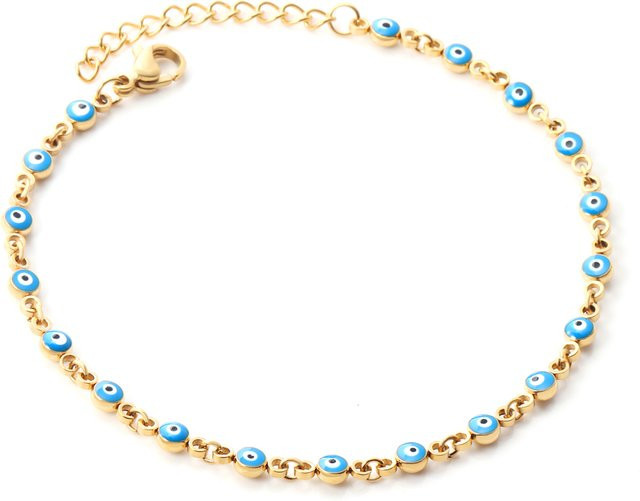 LUXUKISSKIDS Armband, Edelstahl, Gold, Perle, Damen - Bild 1