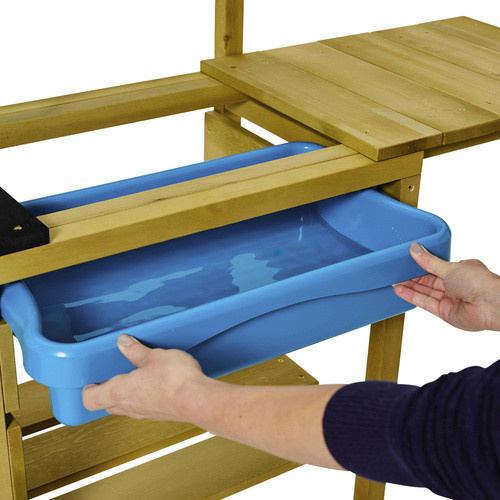 TP Toys Holz Matschküche Deluxe mit Zubehör in Natur und Beige, B/H/T: 136 x 96 x 40 cm - Bild 7