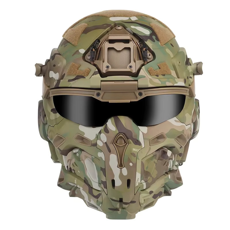 Taktische ABS Outdoor Maske mit integriertem Headset und Vollgesichtsschutz in Mehrfarbig - Bild 3