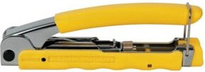 Klein Tools Kompressionszange für Koaxstecker F BNC RCA in Gelb, Länge: 14,2 cm - Bild 1
