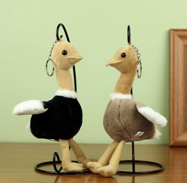 Linyi toy Strauß Plüschtier, 2-teiliges Set, 20cm, ab 14 Jahren - Bild 1