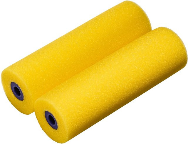 LUX-TOOLS Schaumwalze Fein Gelb, 2 Stück, Breite: 10 cm - Bild 1