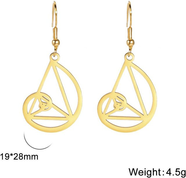 YULIN Hängeohrringe Edelstahl, Gold, Damen - Bild 1
