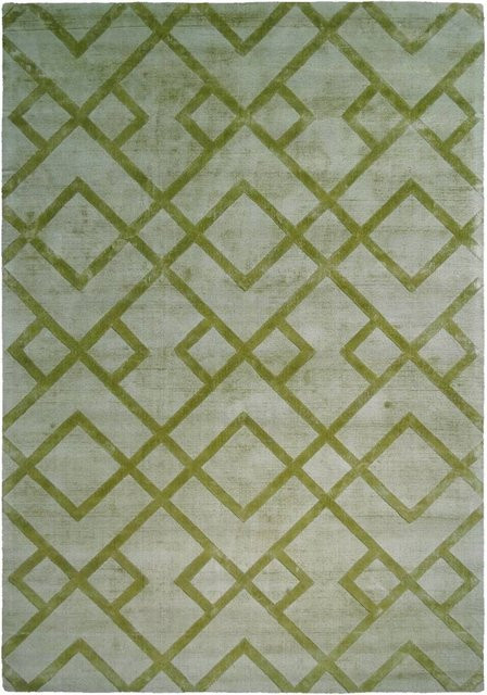 Kayoom Kurzflorteppich Luxury in elegant Grün B/H/L: 290 x 0,8 x 200 cm - Bild 1
