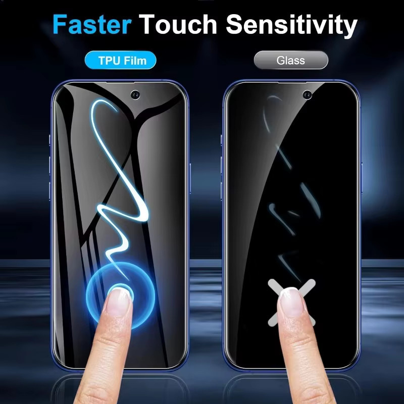 5er Pack Anti Spy Hydrogel Displayschutz für iPhone 17 Pro Max, 16 Plus, 15, 14, 13, 12, 11 Pro Max, X, XR, XS Max mit voller Abdeckung - Bild 2