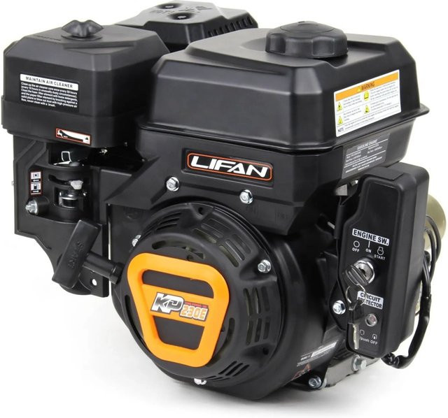 Wiltec Lifan KP230E E-Start Benzinmotor Einzylinder 65 PS für Rüttelplatten in Schwarz - Bild 1
