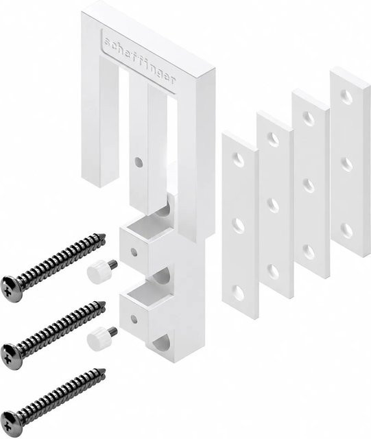Scheffinger EM3 Fensterriegel aus Stahl in Signalweiß zur Fenstersicherung und für den Einbruchschutz - Bild 1