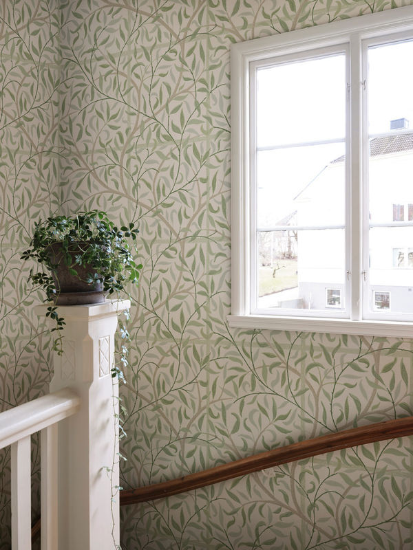 Sandberg Mural Emmie Tapete im skandinavischen Stil mit Gittermuster in Spring Green aus Vlies - Bild 3