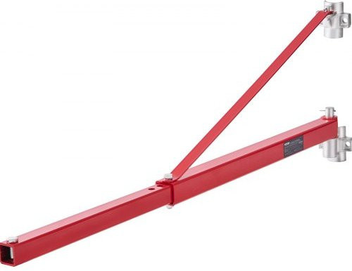 VEVOR Elektrischer Hebezeug-Stützarm aus Stahl, 600 kg Tragkraft, 180° schwenkbar, Farbe: Rot - Bild 1