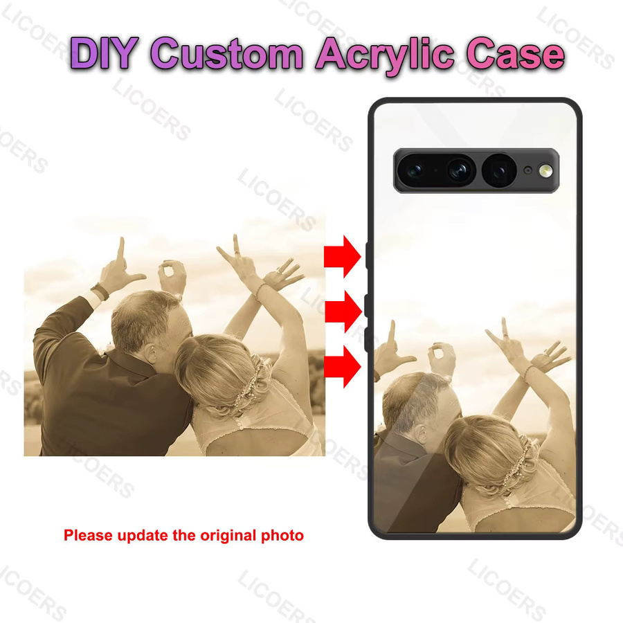 Personalisierte Schutzhülle für Google Pixel 11 10A 10 9 Pro XL 9A 8A mit individuellem Foto aus Acryl Plexiglas in Multicolour - Bild 3