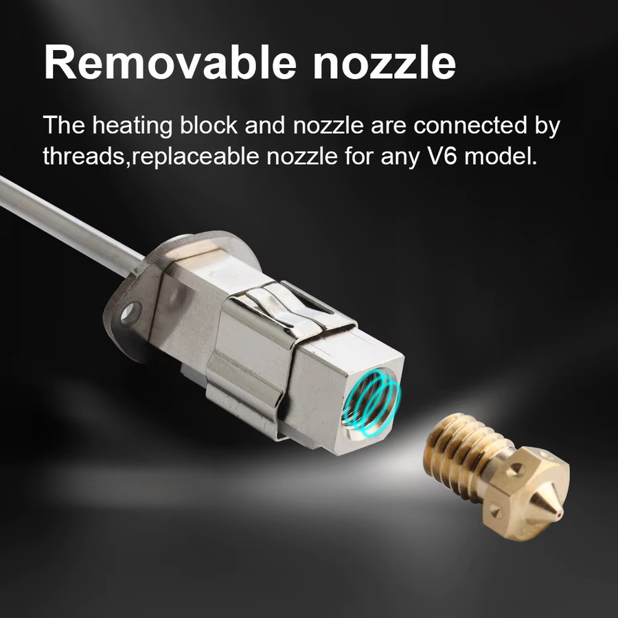 Trianglelab CHCB-SV08 Hotend Heizseiten-Upgrade für SV08 mit 80W Heizelement und Kompatibilität zu vorherigen Kühlkörpern - Bild 2