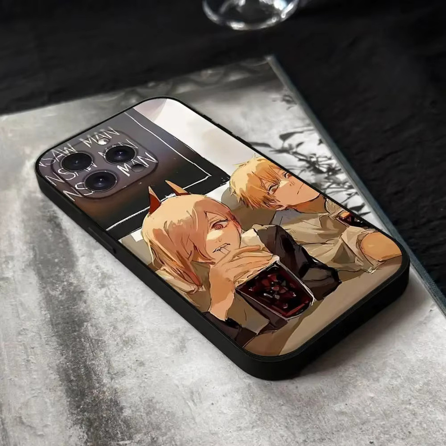 Anime Chainsaw Man Handyhülle aus schwarzem Silikon für Apple iPhone Modelle - Bild 5