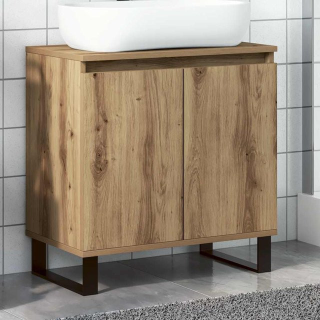 vidaXL Badschrank Artisan-Eiche im industriellen Stil, B/T/H: 58 x 33 x 60 cm - Bild 2