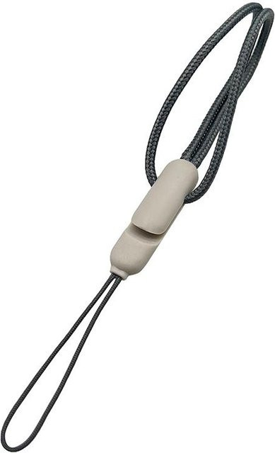 Apple Airpods Pro 2. Generation Schutzhülle mit Lanyard und Anti-Verlust-Seil in Grau - Bild 1