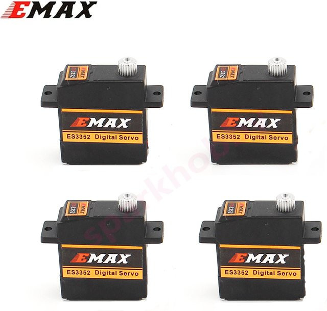EMAX ES3352 Digitale Servo, 1-teiliges Set oder 4-teiliges Set, Metall Getriebe, 9mm Ultra Dünne - Bild 1