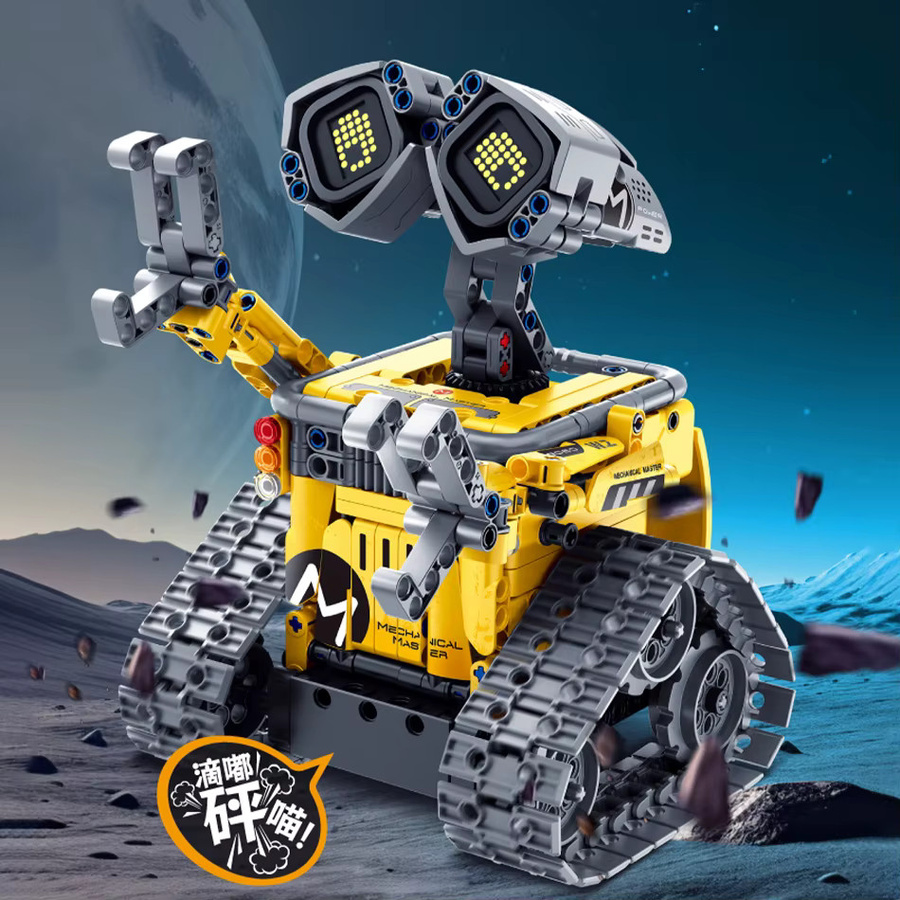 BXA Stadt 3 in 1 Technischer RC Roboter Rennwagen Dinosaurier, Bausteine - Bild 3