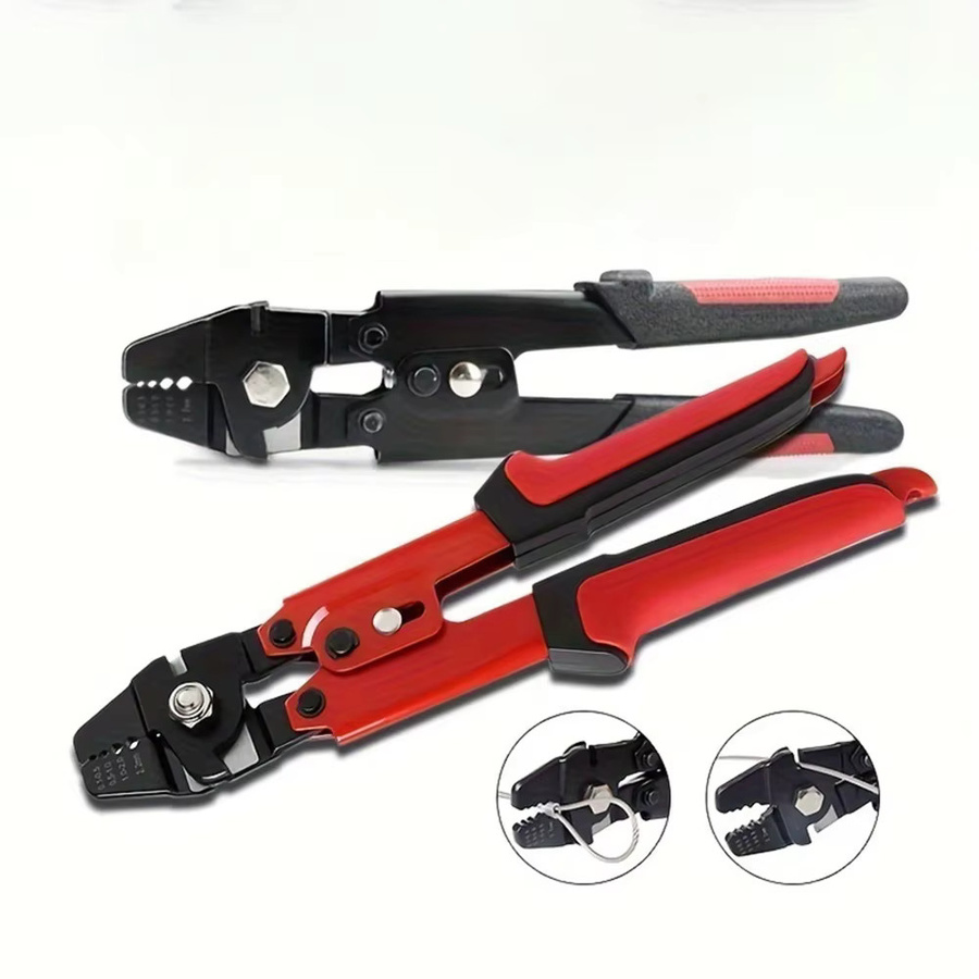 WOZOBUY Drahtseil-Crimpzange für Aluminium-Aderendhülsen und Schlaufenhülsen mit Platz für Kabel bis zu 2,2 mm - Bild 4