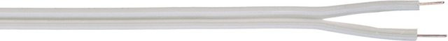 Schwabe Zwillingsleitung H03VH-H 2x0,75 mm² weiß 5 m - Bild 1